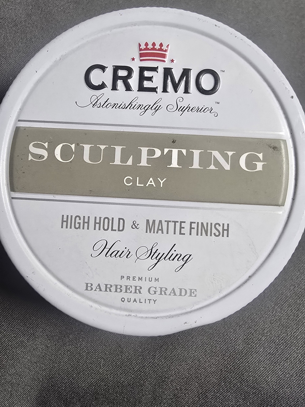 Cremo Sculpting Clay High Hold Matte Finish - White and Beige